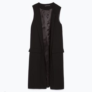 Zara Long Tailored Vest